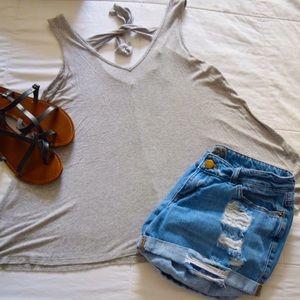 Bobeau Gray Casual tank top